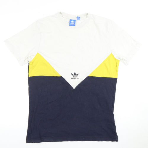 Adidas Men's Multicoloured Colourblock T-Shirt M
