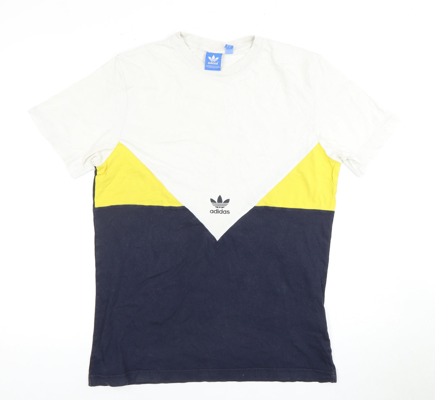 Adidas Men's Multicoloured Colourblock T-Shirt M