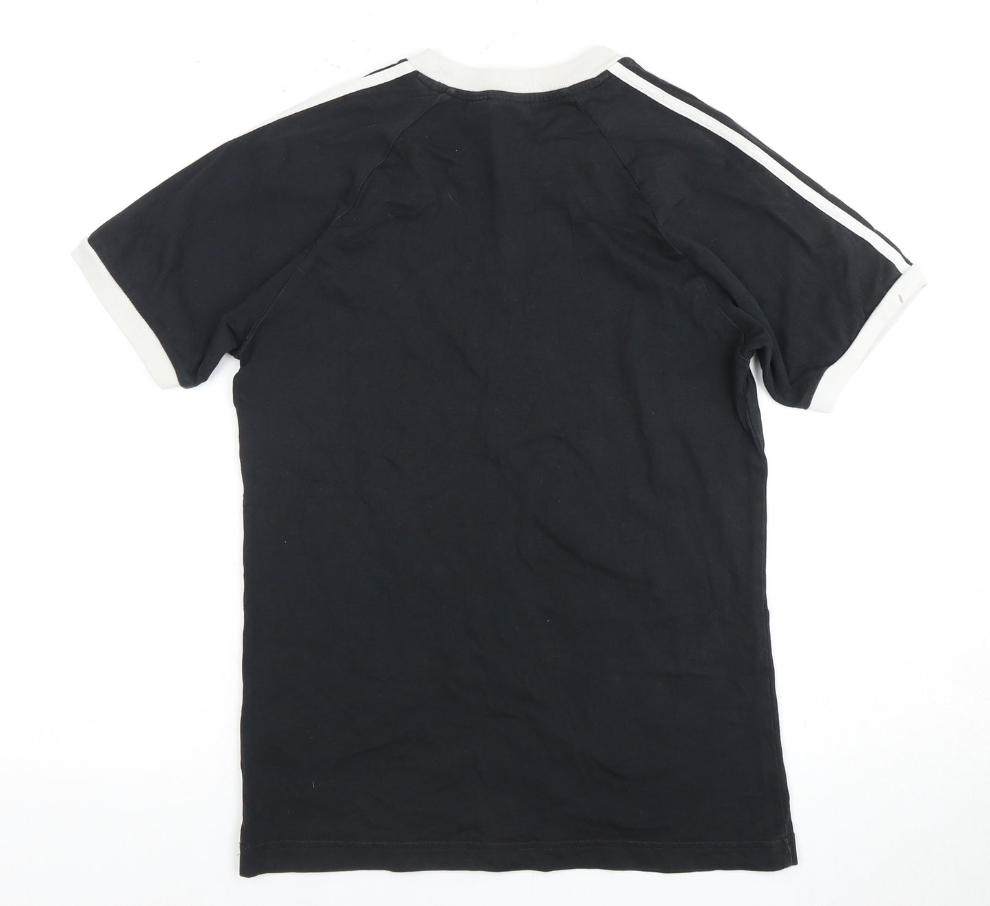 Adidas Men's Black S Cotton T-Shirt, Short Sleeve