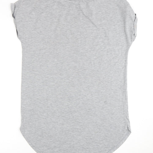 Disney Women's Grey Mickey Mouse T-Shirt, S, Casual Style