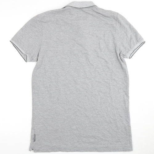 French Connection Men's Grey Polo Shirt L