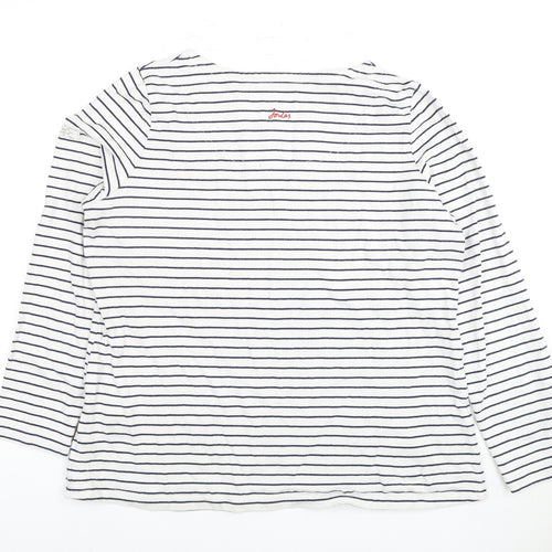 Joules Women's Multicoloured Striped T-Shirt Size 16