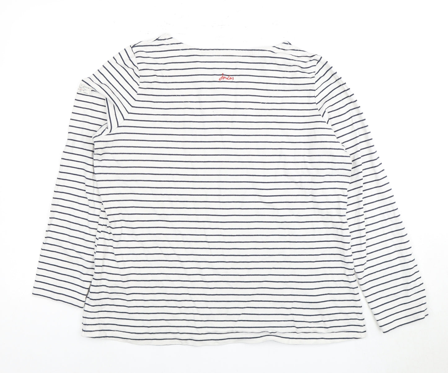 Joules Women's Multicoloured Striped T-Shirt Size 16