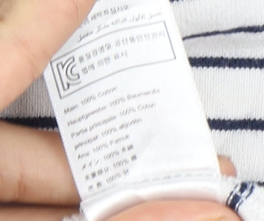 Joules Women's Multicoloured Striped T-Shirt Size 16