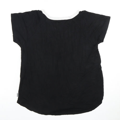 DKNY Women's Black Crew Neck T-Shirt Size S