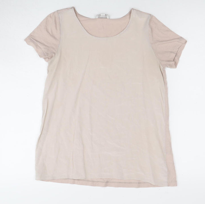 The White Company Women's Beige XS T-Shirt