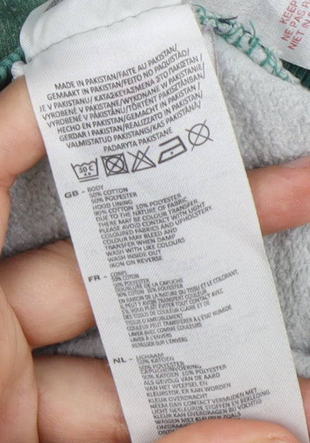 Lee Cooper Men's Green Pullover Hoodie Size L