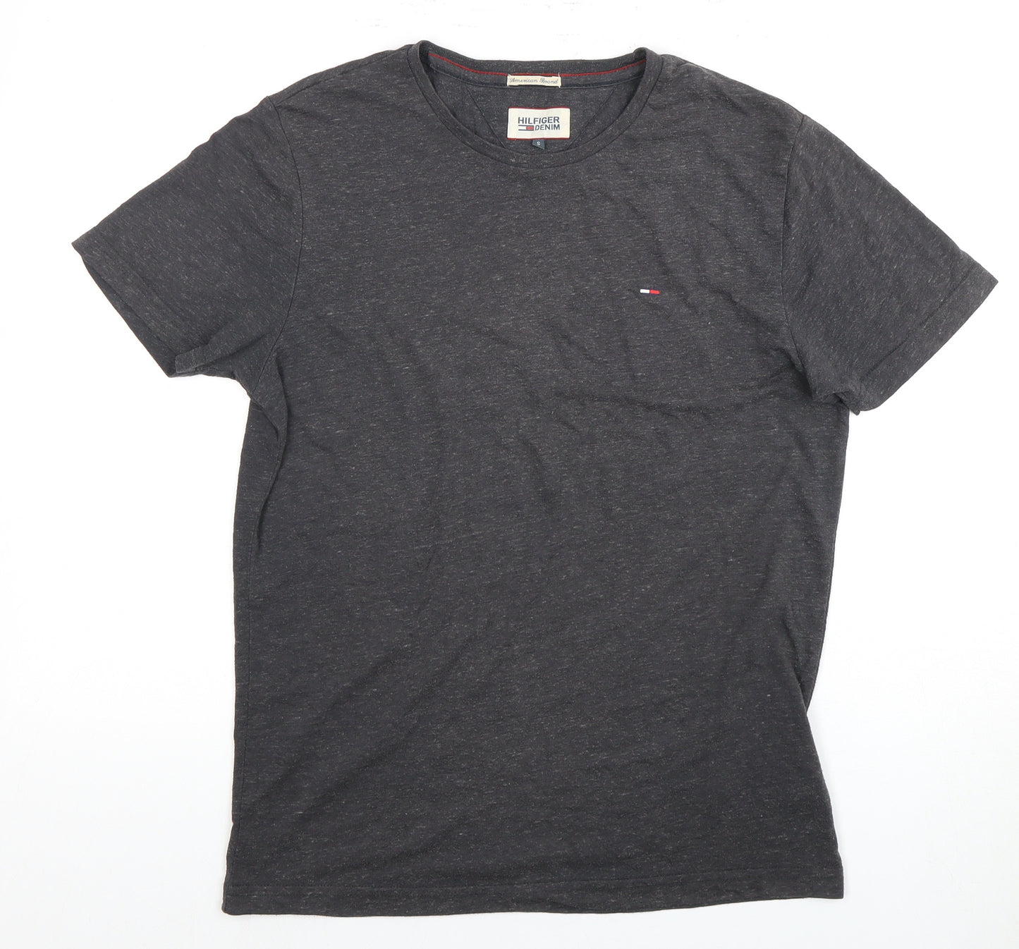 Tommy Hilfiger Men's Grey S Crew Neck T-Shirt