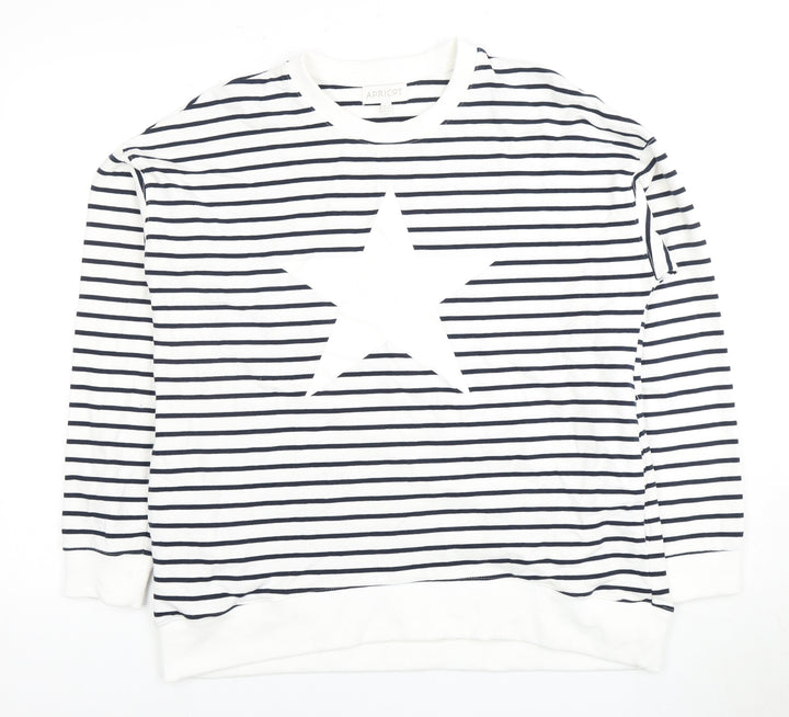 Apricot Women's Stripe Navy/White Pullover