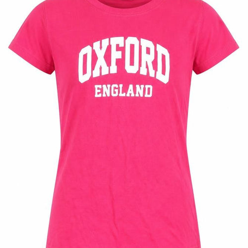 College Store Women's Pink M T-Shirt, Crew Neck