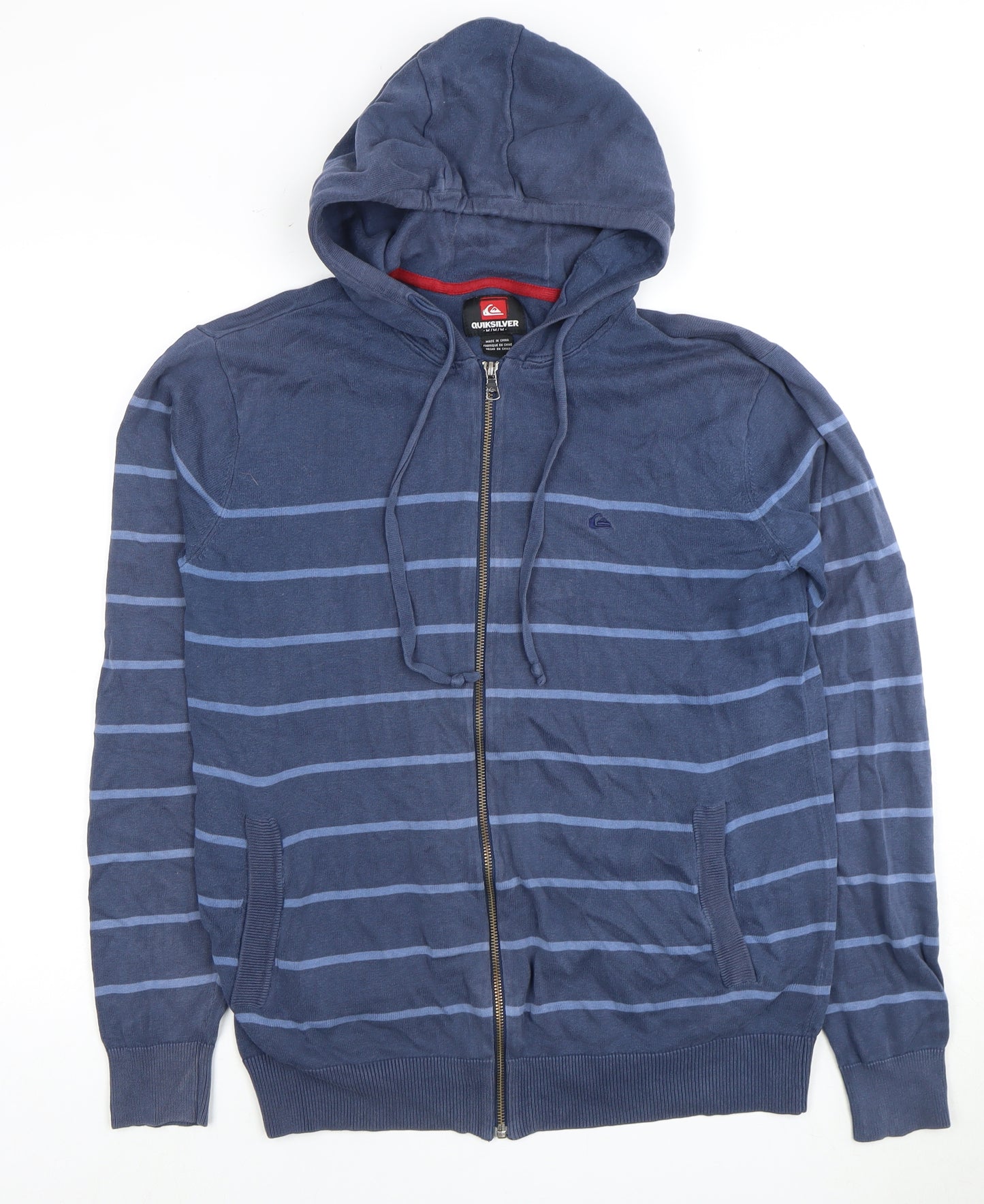 Quiksilver Men's Blue Full Zip Hoodie M