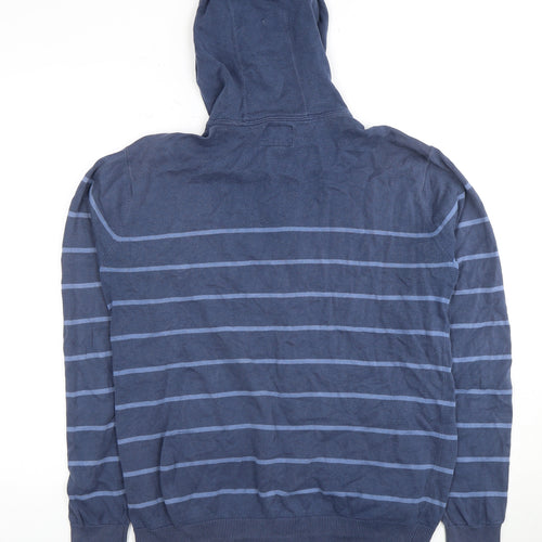 Quiksilver Men's Blue Full Zip Hoodie M