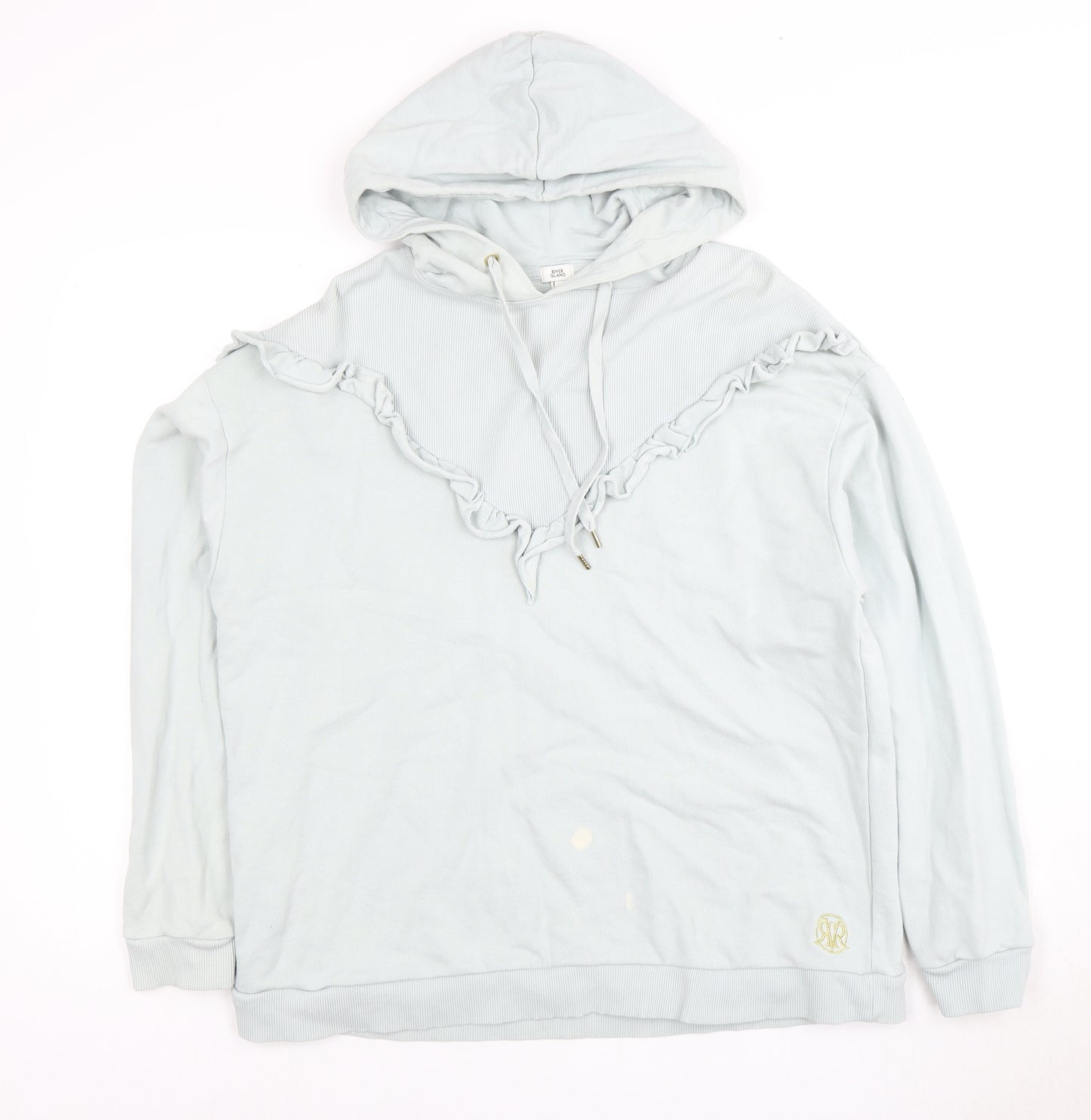 River Island Women's Blue Hoodie Pullover Size S