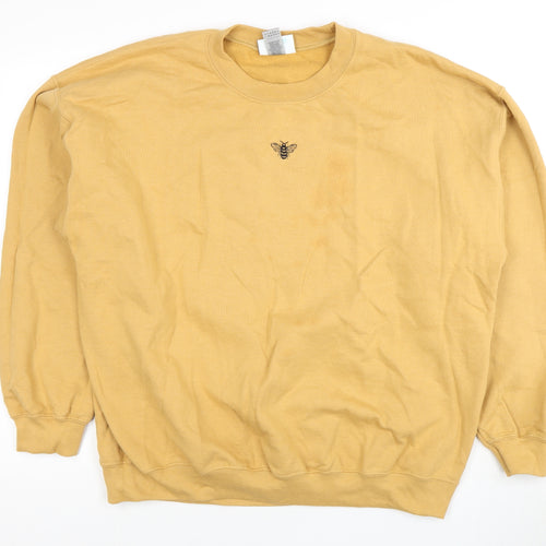 Bobby's Broider Unisex Yellow Pullover Sweatshirt XL