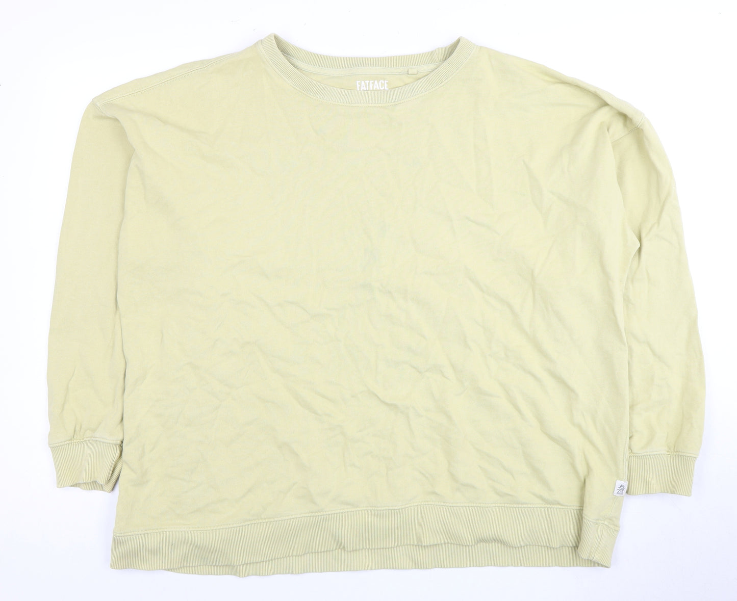 FatFace Unisex Ivory Cotton Pullover Sweatshirt UK 22