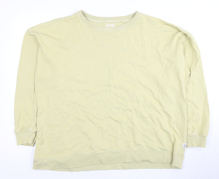 FatFace Unisex Ivory Cotton Pullover Sweatshirt UK 22
