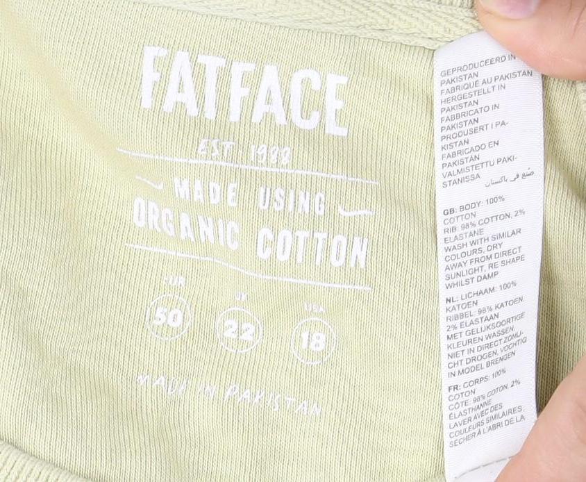 FatFace Unisex Ivory Cotton Pullover Sweatshirt UK 22