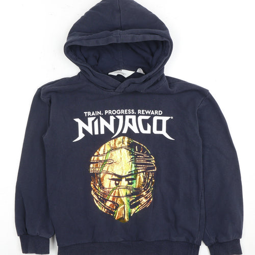 H&M Boys Blue Ninjago Hoodie 6-7 Years