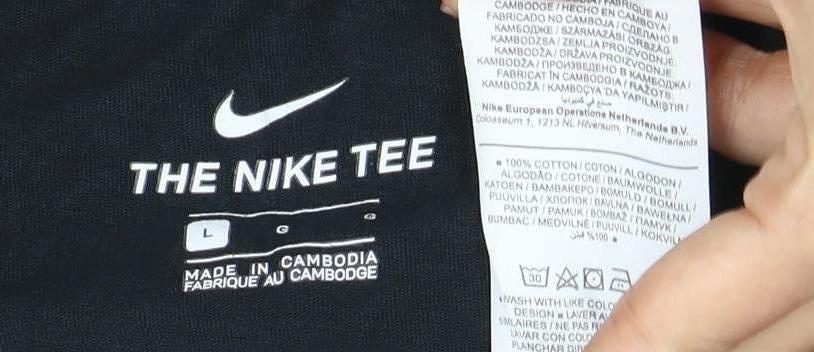 Nike Men’s Black Crew Neck T-Shirt, Size L, Logo Accent