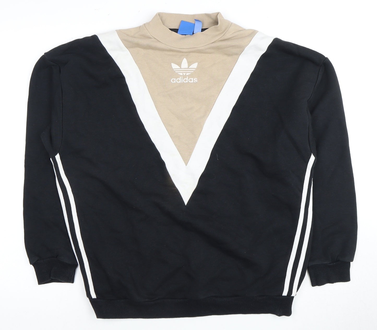 Adidas Women's Black Sweatshirt Size 16 Logo Colourblock