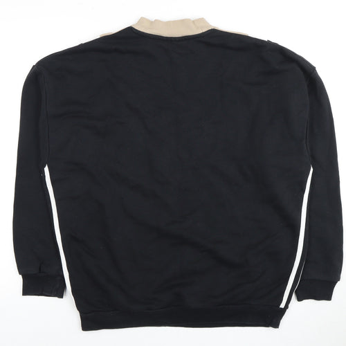 Adidas Women's Black Sweatshirt Size 16 Logo Colourblock