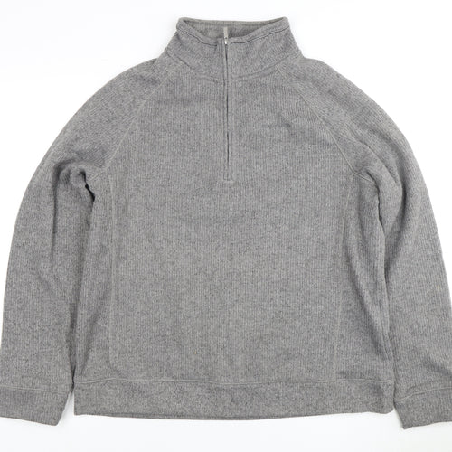 Craghoppers Men's Grey 1/4 Zip Sweatshirt L
