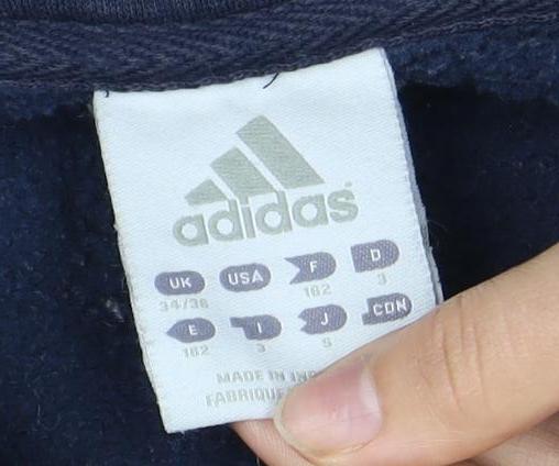 Adidas Unisex Blue Pullover Sweatshirt Size 12