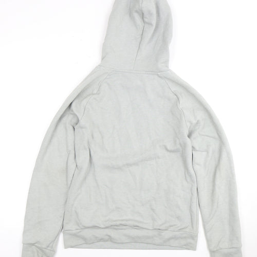 Under Armour Boys Grey Pullover Hoodie Size L Logo