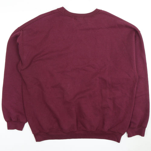 Topman Men's Red Pullover Sweatshirt L