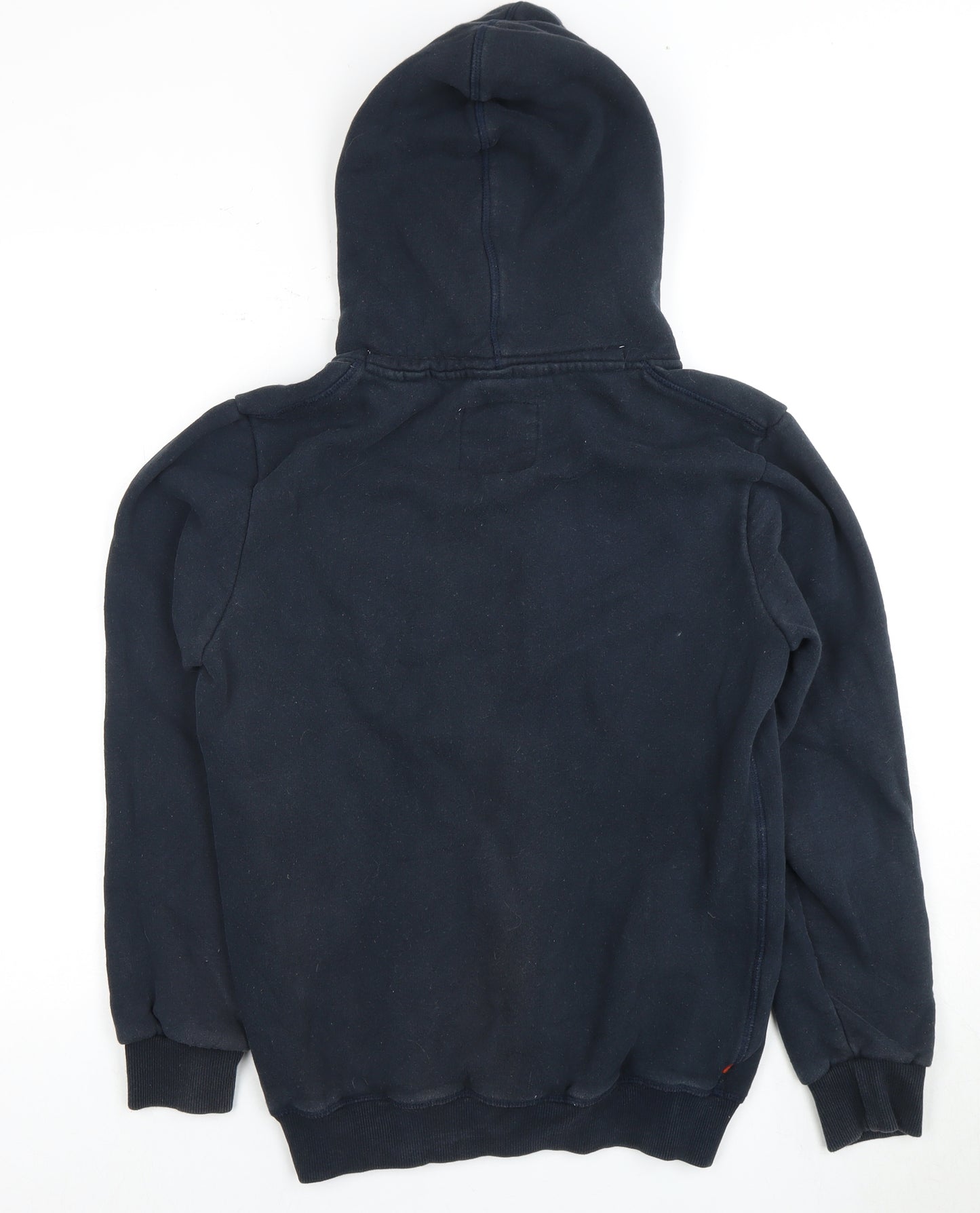 Superdry Unisex Black Pullover Hoodie XXL, Logo Design