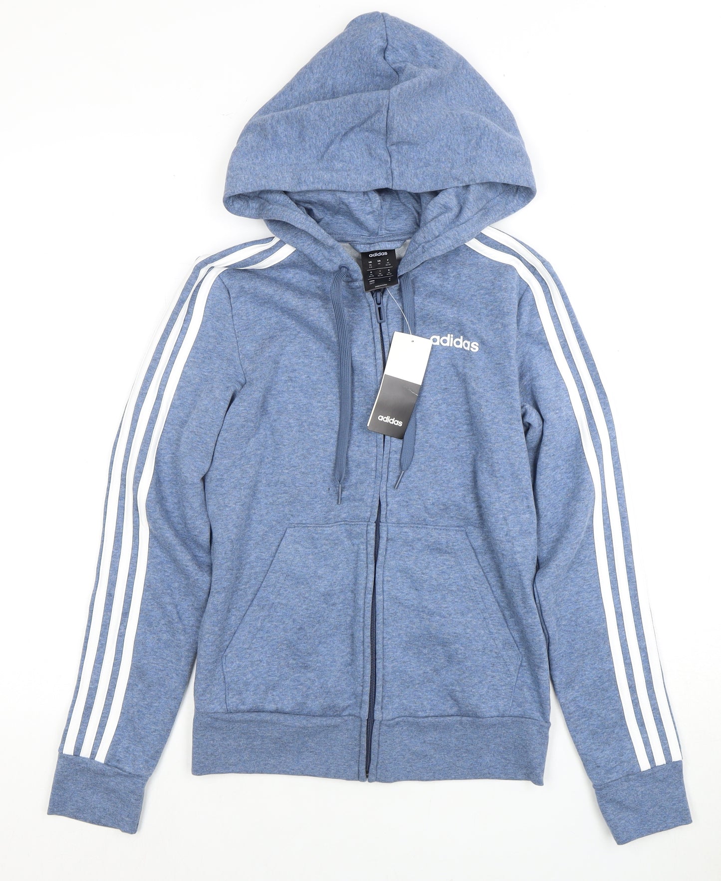 Adidas Women's Blue Full Zip Hoodie, XS
