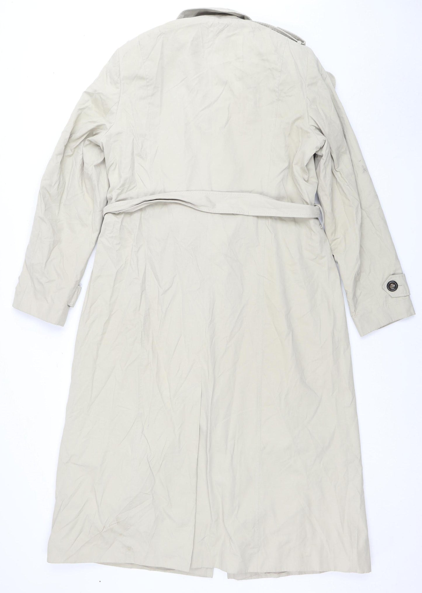 Debenhams Women's Beige Trench Coat Size 14