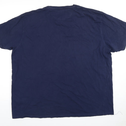 James Pringle Men's Blue XL Colourblock T-Shirt