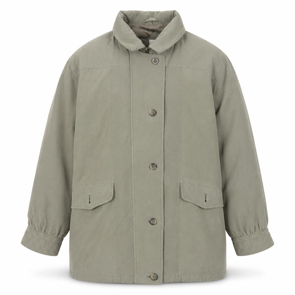 Front view of Dannimac Men's Green Cotton Blend Jacket XL