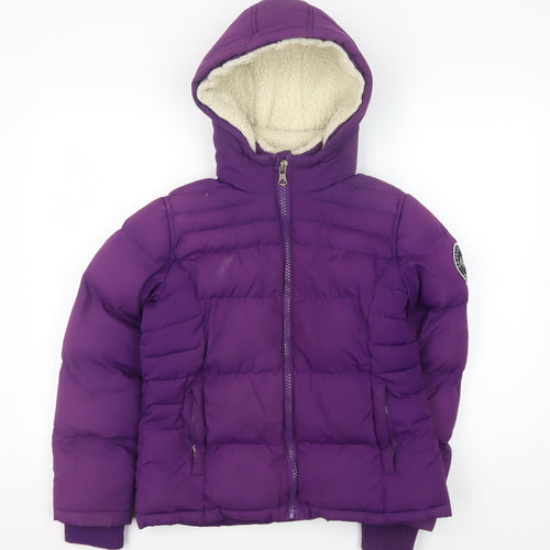 SoulCal & Co Girls Purple Puffer Jacket 11-12 Years