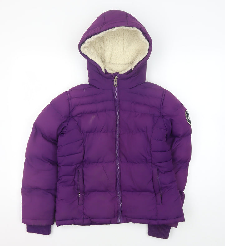 SoulCal & Co Girls Purple Puffer Jacket 11-12 Years