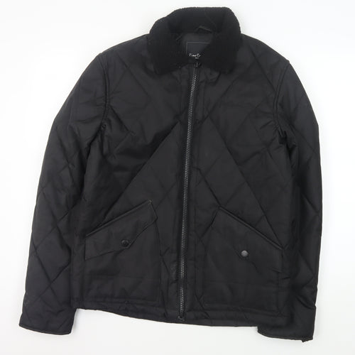 Pierre Cardin Men's Quilted Black Jacket - Size S