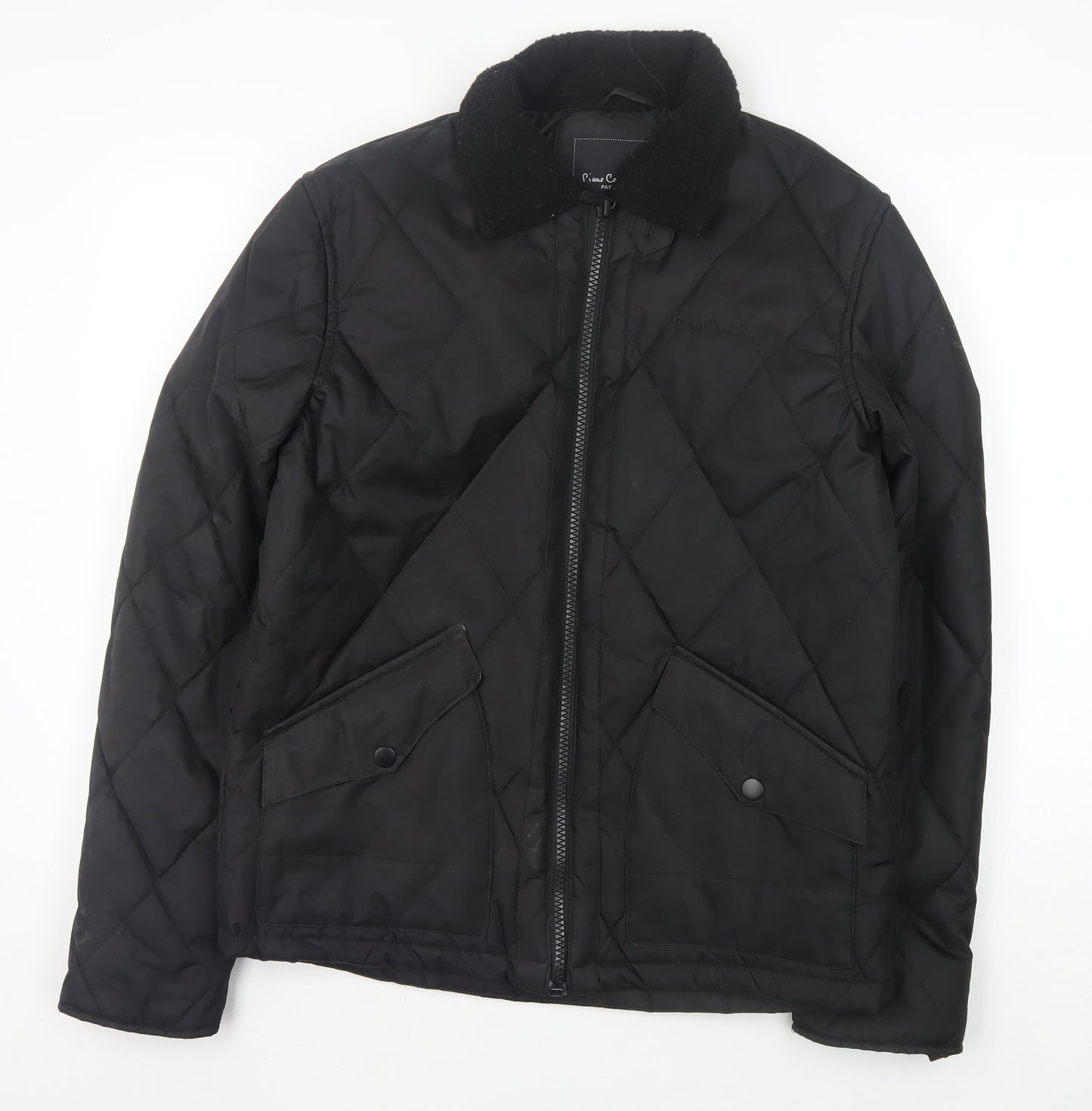 Pierre Cardin Men's Quilted Black Jacket - Size S