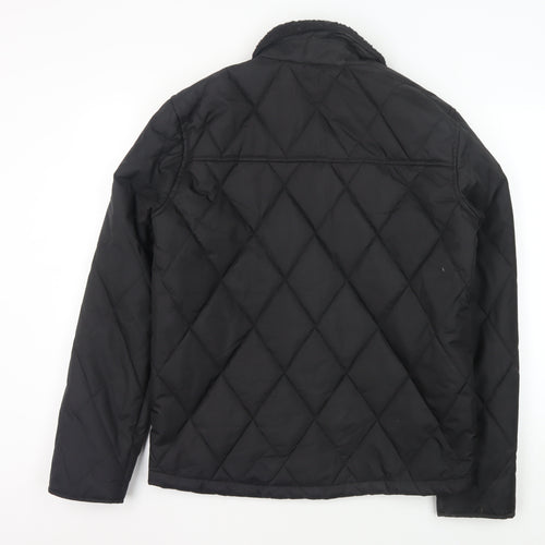 Pierre Cardin Men's Quilted Black Jacket - Size S