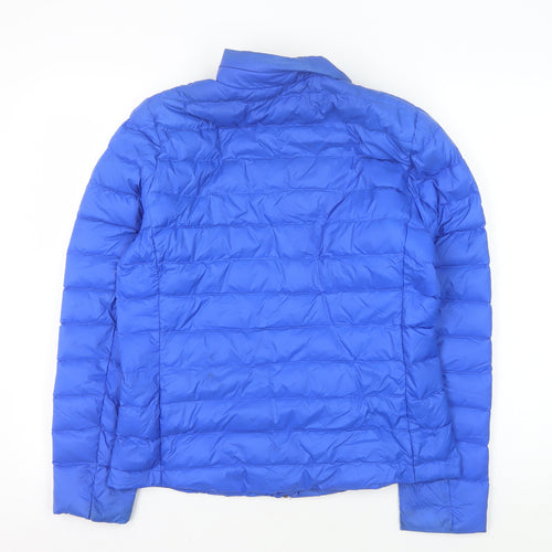 Marks and Spencer Women's Blue Puffer Jacket, Size 12