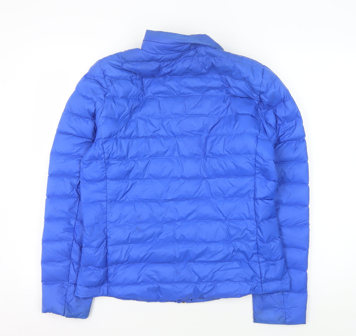 Marks and Spencer Women's Blue Puffer Jacket, Size 12