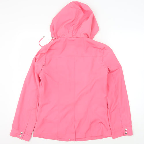 Marks and Spencer Women's Pink Hooded Jacket Size 2