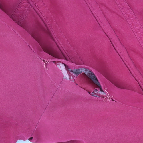 EWM Women's Red Parka Coat, Size 10, Hooded Winter Style