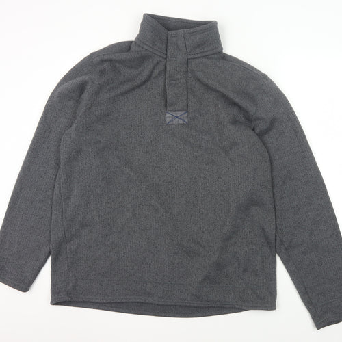 Marks and Spencer Men's Grey XL Collared Sweatshirt