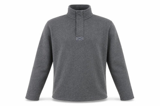 Front view of Marks & Spencer Men's Grey XL Collared Sweatshirt