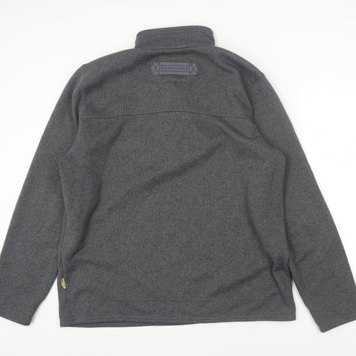 Marks and Spencer Men's Grey XL Collared Sweatshirt