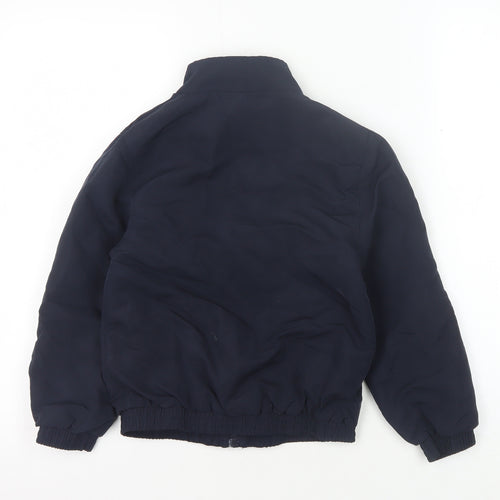Slazenger Boys Black Track Jacket, Size 7-8, Full Zip