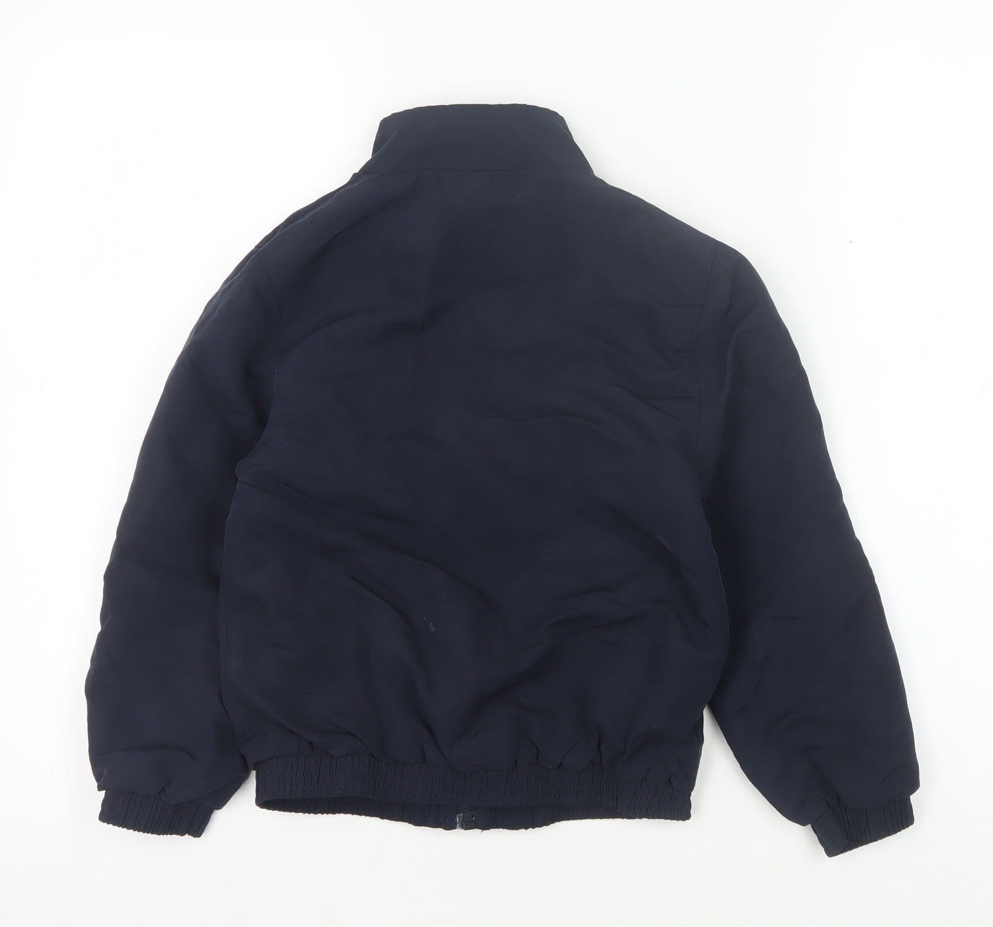 Slazenger Boys Black Track Jacket, Size 7-8, Full Zip