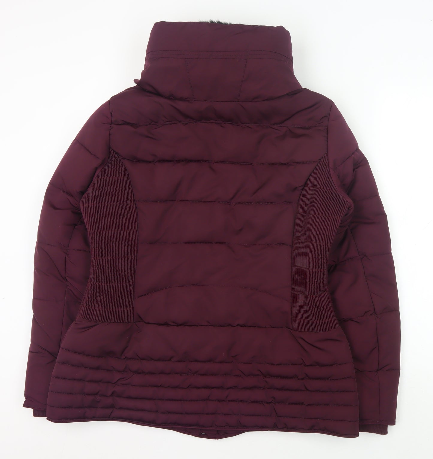 Hobbs Women's Burgundy Puffer Jacket Size 14