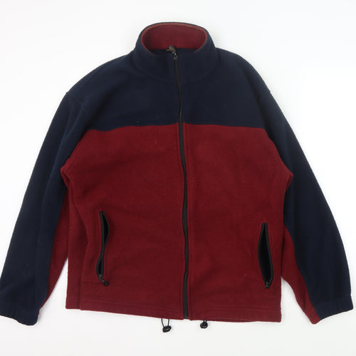 Marks and Spencer Mens Red Blue L Fleece Jacket
